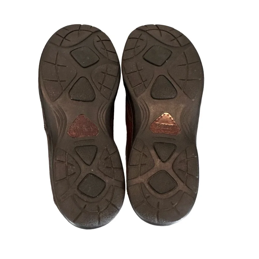 Born Slip On Loafers 10 Brown Leather‎ Square Toe M/WM6455 CBG10 Mens Shoes